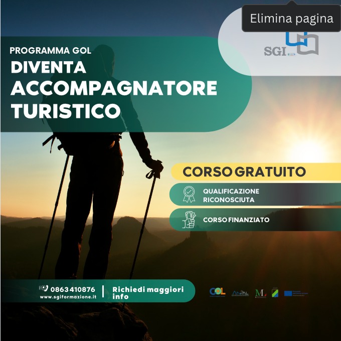 corso operatore turistico avezzano gol